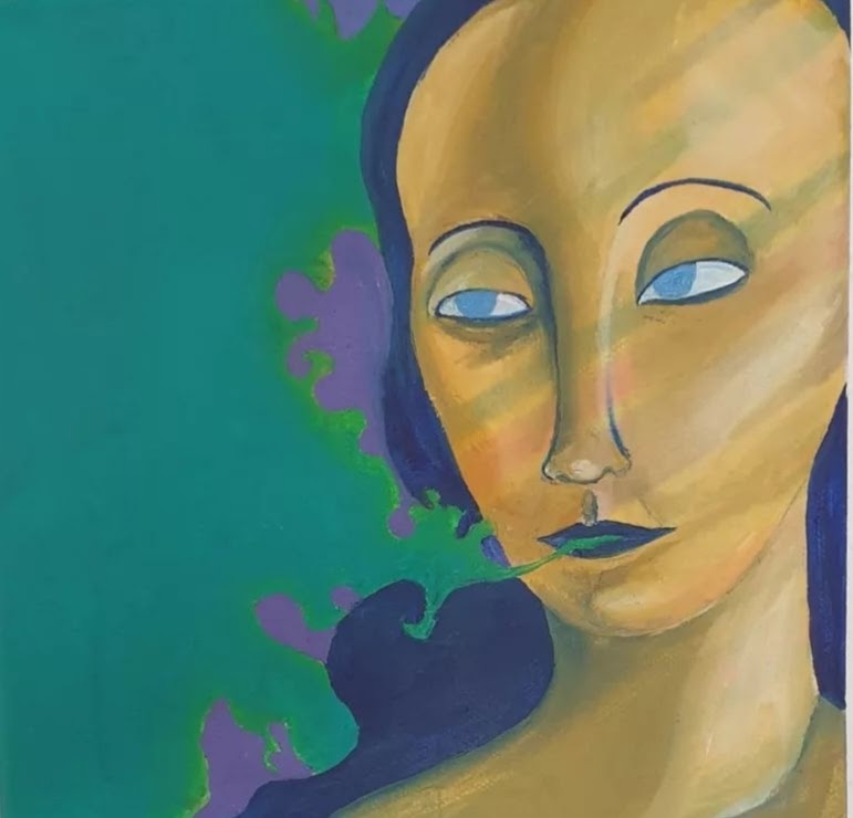 Olivia Mathiesen –Untitled – Öl auf Leinwand – 20 x 20cm Olivia Mathiesen - Malerei